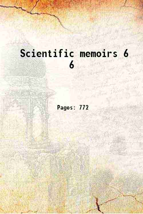 Scientific memoirs 6 6