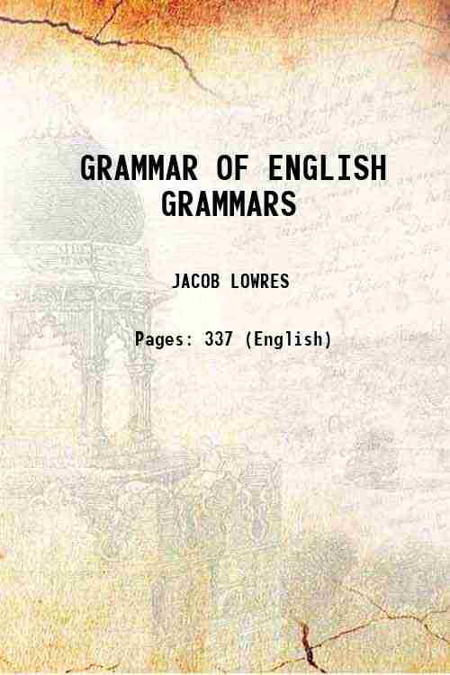 GRAMMAR OF ENGLISH GRAMMARS 