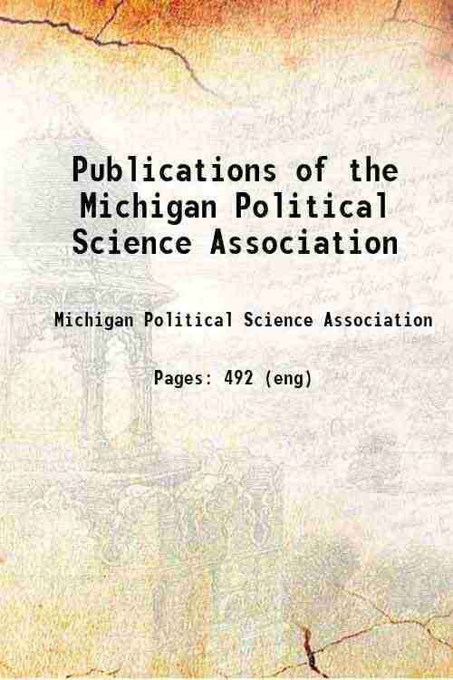 Publications of the Michigan Political Science Association 