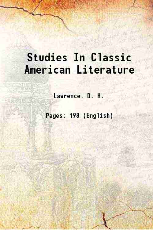 Studies In Classic American Literature 