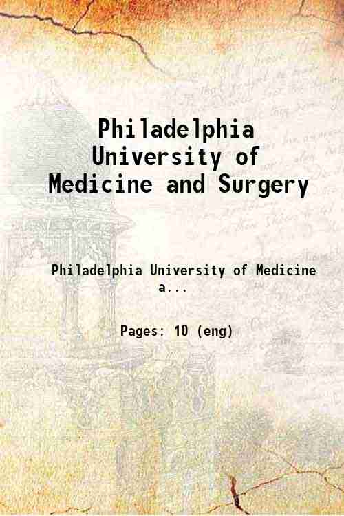 Philadelphia University of Medicine and Surgery 