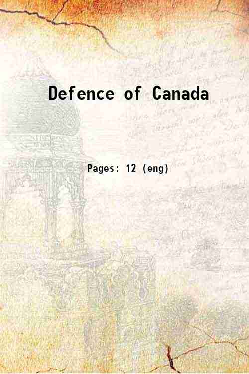 Defence of Canada 