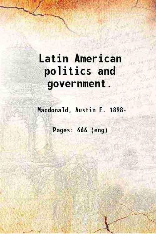 Latin American politics and government. 