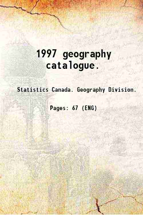1997 geography catalogue. 