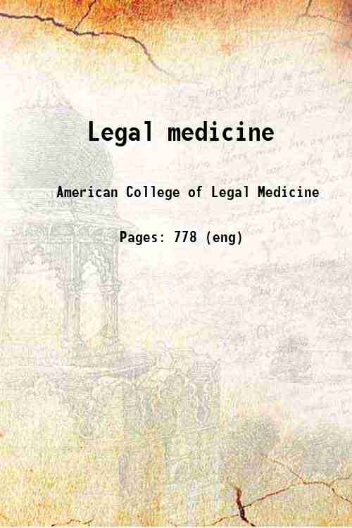 Legal medicine