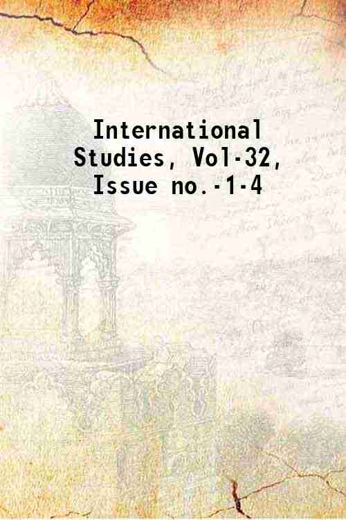 International Studies, Vol-32, Issue no.-1-4