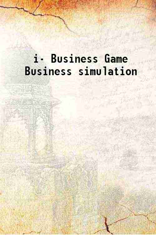 i- Business Game Business simulation