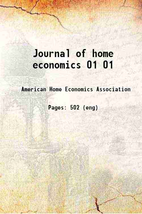 Journal of home economics 01 01