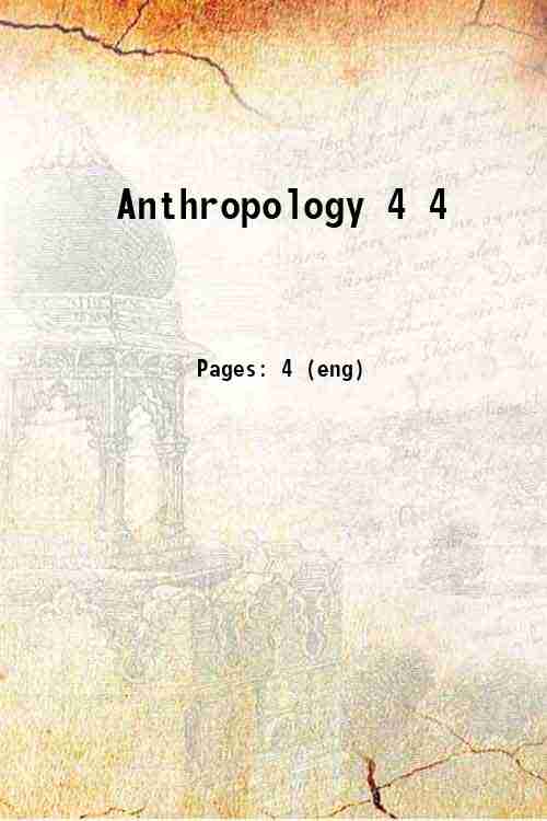 Anthropology 4 4