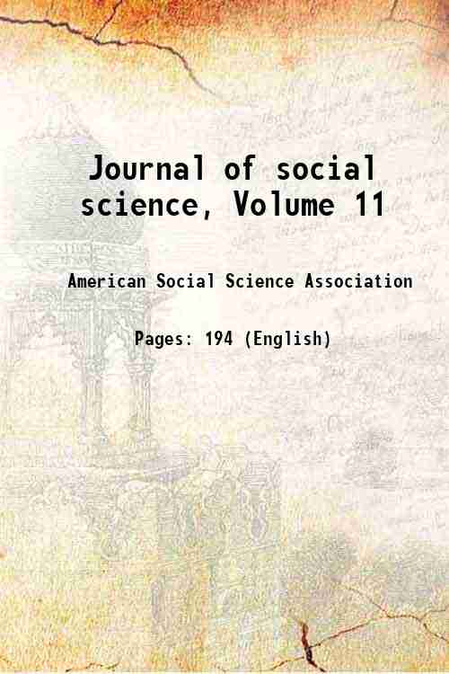 Journal of social science, Volume 11 