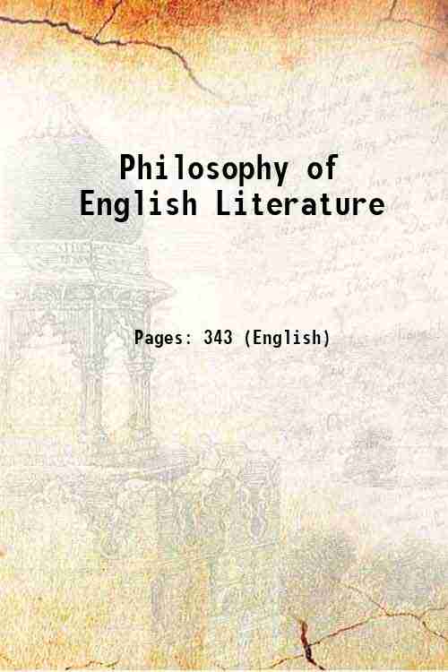 Philosophy of English Literature 