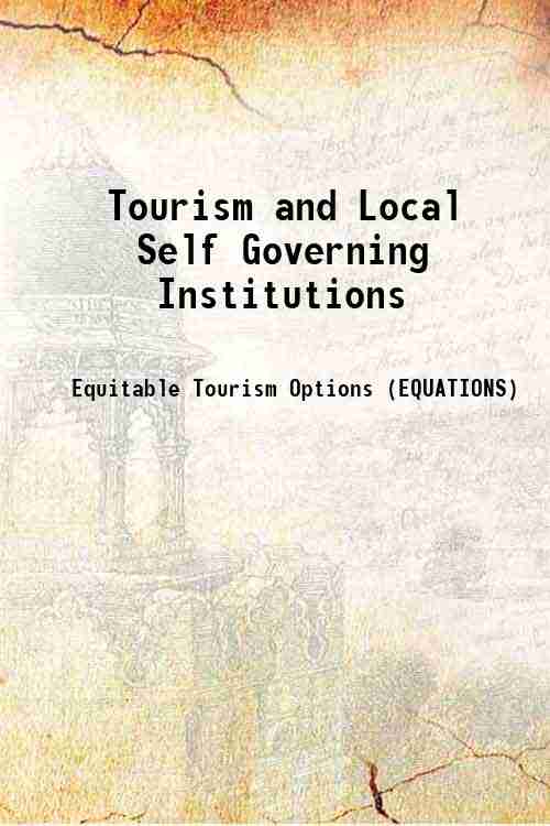 Tourism and Local Self Governing Institutions 