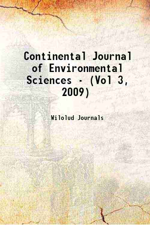 Continental Journal of Environmental Sciences - (Vol 3, 2009) 