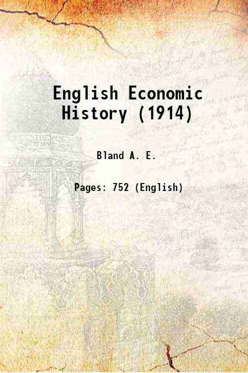 English Economic History (1914) 