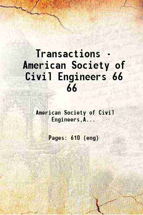Transactions - American Society of Civil Engineers 66 66