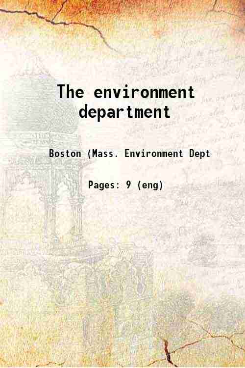 The environment department 