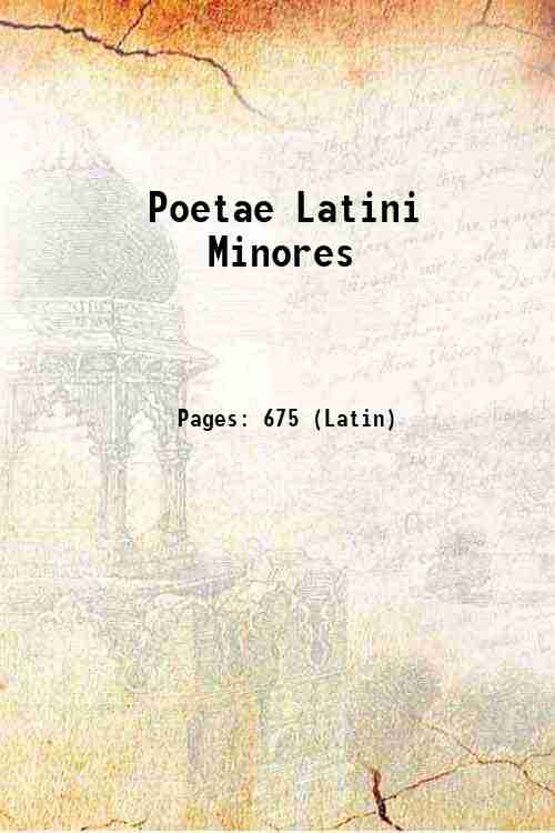Poetae Latini Minores 