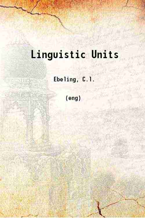 Linguistic Units 