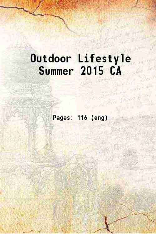 Outdoor Lifestyle Summer 2015 CA 