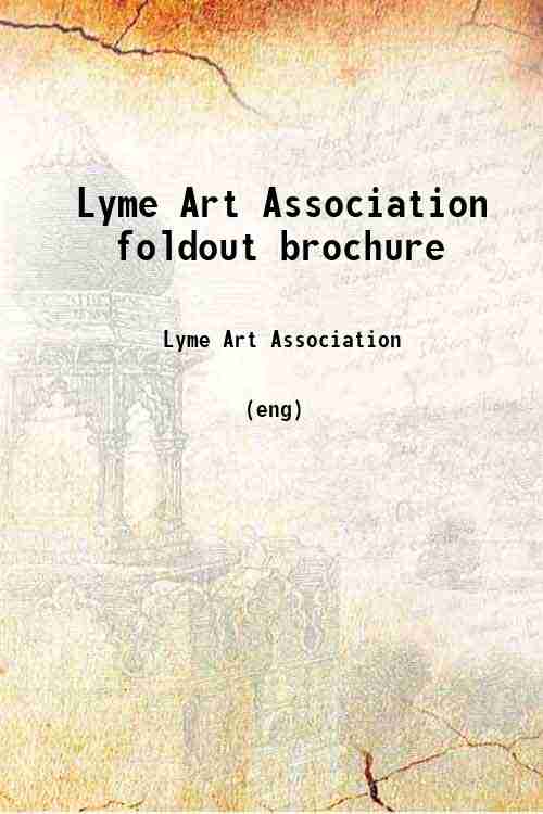 Lyme Art Association foldout brochure 