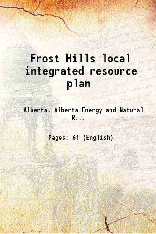 Frost Hills local integrated resource plan 