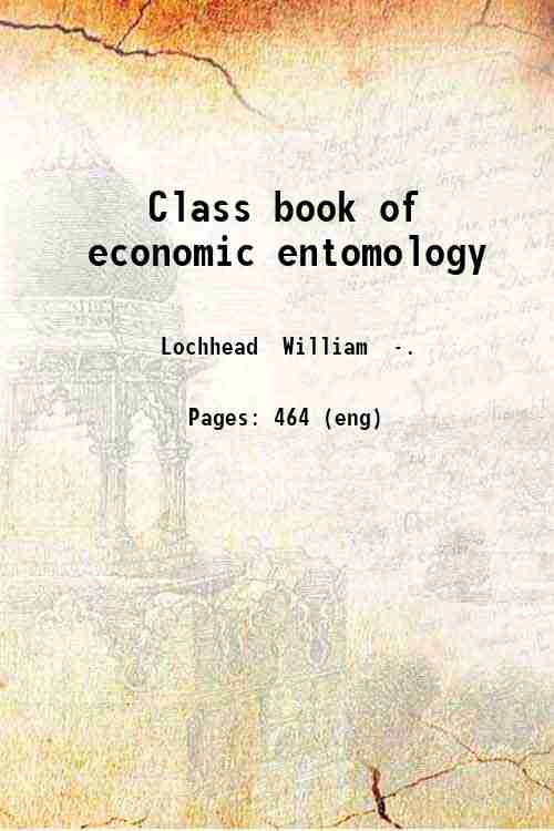 Class book of economic entomology 