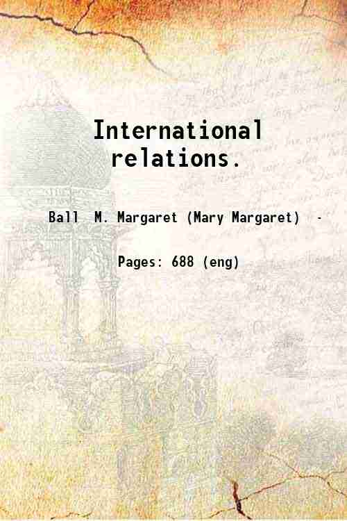 International relations. 