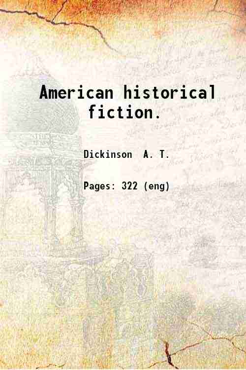 American historical fiction. 