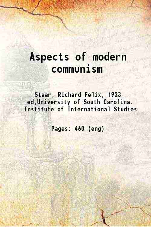 Aspects of modern communism 