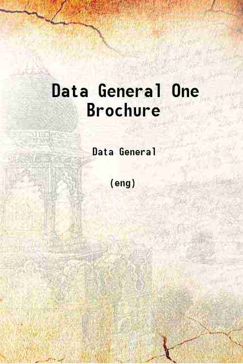 Data General One Brochure 
