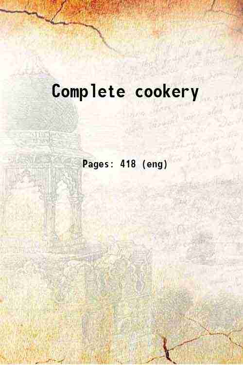 Complete cookery 