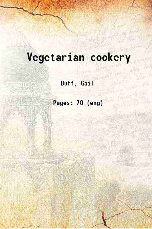Vegetarian cookery 