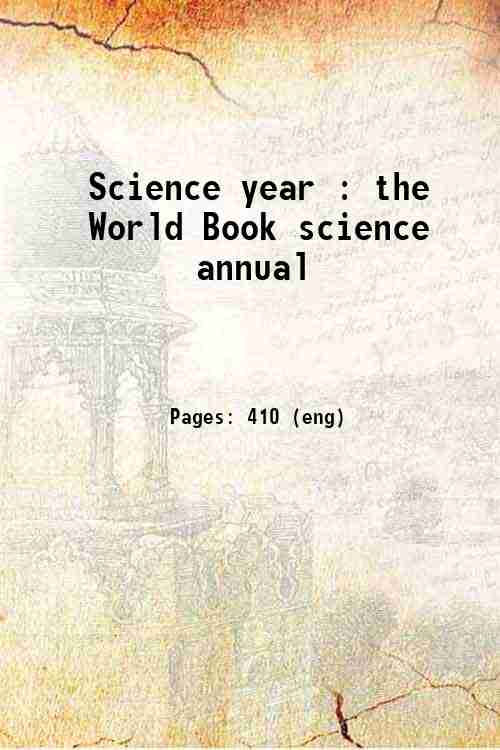 Science year : the World Book science annual 