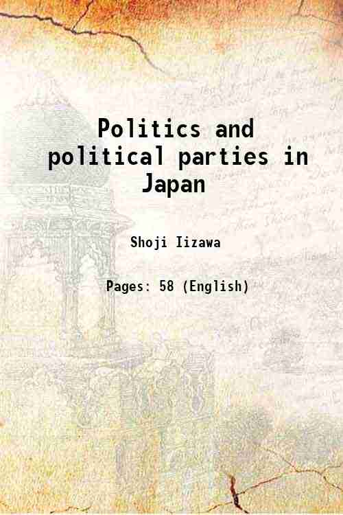 Politics and political parties in Japan 