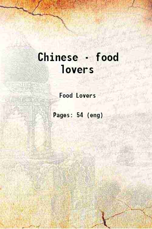 Chinese - food lovers 