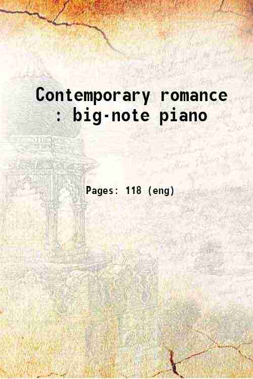 Contemporary romance : big-note piano