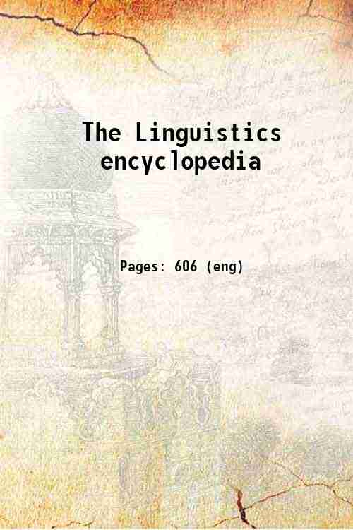 The Linguistics encyclopedia