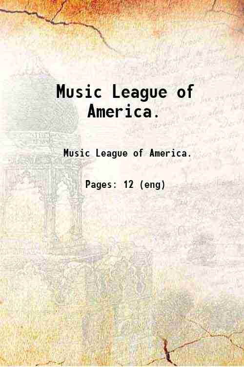 Music League of America.
