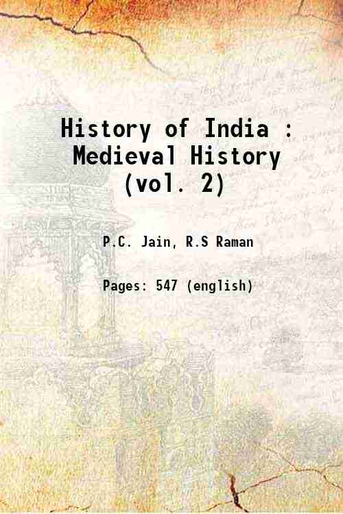 History of India : Medieval History (vol. 2) 